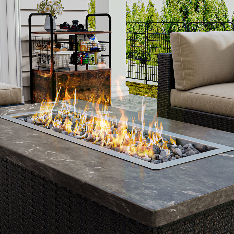 Edrosie Inc Stainless Steel Outdoor Fire Pit Table Insert Wayfair